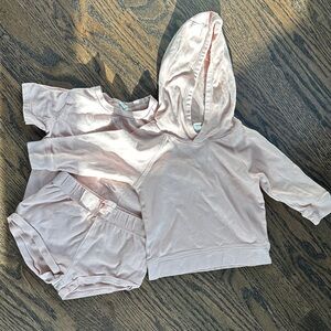 Colored Organics Blush Hoodie 3-Piece Set - Size 2T